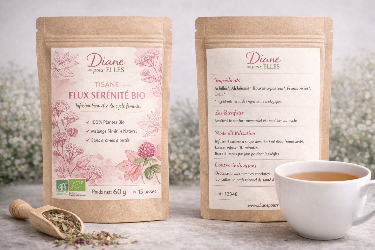 TISANE FLUX SÉRÉNITÉ (infusion bien-être du cycle féminin)