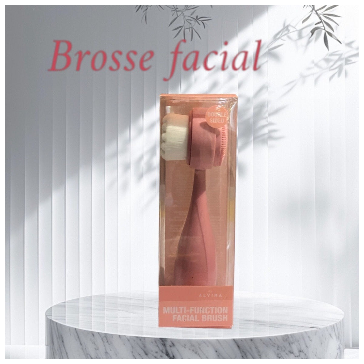 Brosse Visage Nettoyante et Exfoliante 2-en-1